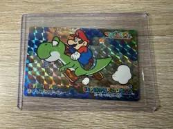 1993 Super Mario No.4 Holo Foil Nintendo Game Card Topsun Japanese Very Rare - Image 1