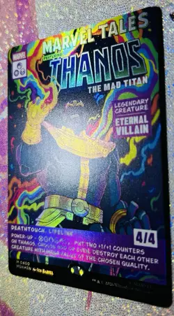 MTG - Thanos The Mad Titan - Borderless - Foil - 0400 - Marvel Super Heroes - Image 3