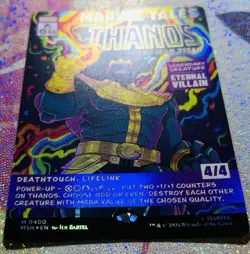 MTG - Thanos The Mad Titan - Borderless - Foil - 0400 - Marvel Super Heroes - Image 4