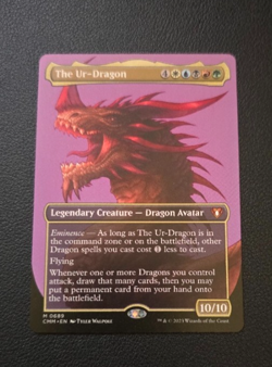 MTG: Magic Commander Masters - The Ur-Dragon (Borderless) - Image 1