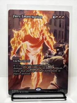Fiery Emancipation (Non-foil)[Borderless] Marvel Universe Eternal-Legal 0070 MTG - Image 1