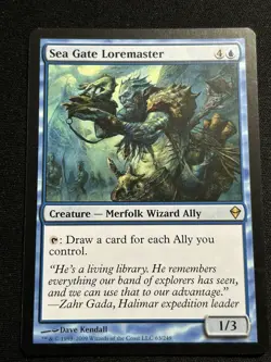 MTG - Sea Gate Loremaster - Zendikar - Rare - LP - Image 3