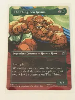 The Thing, Ben Grimm Borderless Marvel Super Heroes Foil 322 - Image 1