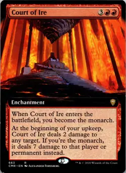 Court of Ire (Extended Art) 663 Rare Commander Legends MTG NM - Image 1