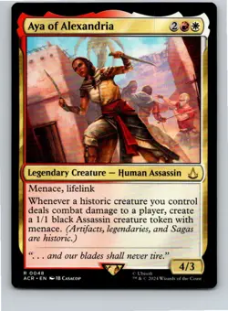 Magic the Gathering Aya of Alexandria Universes Beyond: Assassin's Creed MTG - Image 1