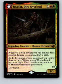 Magic the Gathering Tovolar, Dire Overlord Innistrad Midnight Hunt MTG Free Ship - Image 1