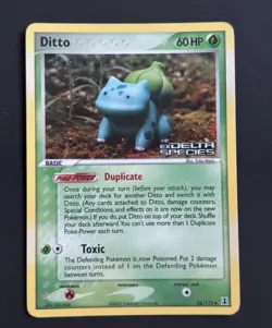 Pokemon Card-Ditto-Holo-Delta Species-36/113-ENG-Stamped-Good - Image 1