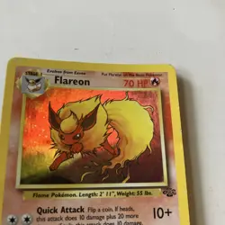 Wizards of the Coast Pokemon TCG Flareon 3/64 Jungle 1st Ed Holo Rare 1999 - Image 4