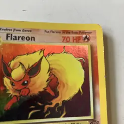 Wizards of the Coast Pokemon TCG Flareon 3/64 Jungle 1st Ed Holo Rare 1999 - Image 5