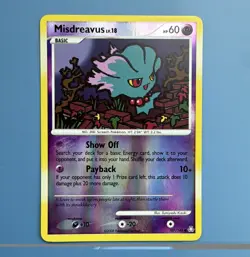 Pokemon TCG Misdreavus 107/146 Legends Awakened Reverse Holo 60 HP English - Image 1
