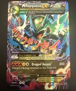 Pokemon TCG M Rayquaza-EX 61/108 Roaring Skies Full Art Holo UR 230HP 2015 - Image 1