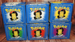 NEW 6 pc Complete Blue Box 23K Gold Plated Pokemon Burger king Pokeball set COA - Image 1