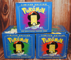 NEW 6 pc Complete Blue Box 23K Gold Plated Pokemon Burger king Pokeball set COA - Image 2