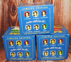NEW 6 pc Complete Blue Box 23K Gold Plated Pokemon Burger king Pokeball set COA - Image 4