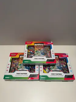 3x Pokemon TCG - First Partner Illustration Collection [Series 1] ✅SEALED✅ - Image 1