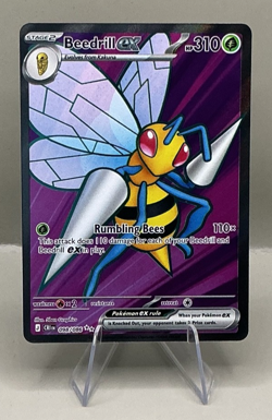 Beedrill ex 098/086 - Full Art Holo - NM/M - Me04 Chaos Rising - Pokemon TCG - Image 1