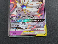 Pokemon Solgaleo & Lunala GX Holo Ultra Rare SM - Cosmic Eclipse 75/236 NM - Image 3