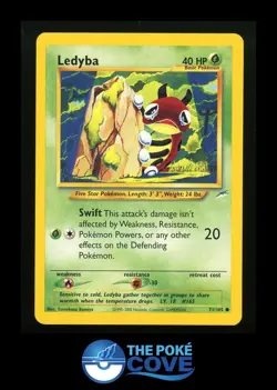 Ledyba 71/105 | Neo Destiny | Pokemon Common | VLP-LP Tomokazu Komiya - Image 1