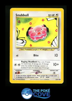 Snubbull 55/64 | Neo Revelation | Pokemon Common | HP Tomokazu Komiya - Image 1