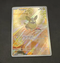 Pokemon TCG Yamper Holo Rare 099/094 SV09 Journey Together English 70 HP - Image 1