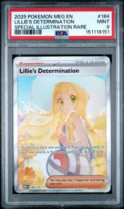 2025 Pokemon Evolution Lillie's Determination Special Illustration Rare PSA 9 - Image 1