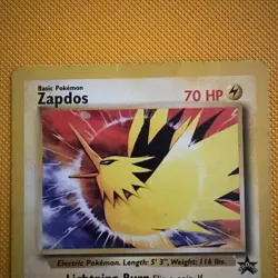Pokemon TCG Zapdos 23 Wizards Black Star Promo Basic Lightning English Card - Image 2
