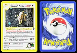 GIOVANNI'S PERSIAN 8/132 HOLO RARE GYM CHALLENGE POKEMON UNLIMITED HOLO MP - Image 3