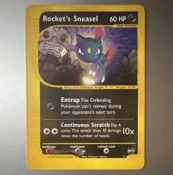 Nintendo Rocket's Sneasel 5/9 Best of Game Promo Regular 2002 Eng 60HP Basic - Image 1