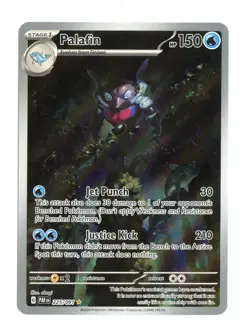 Palafin 225/091 Illustration Rare Holofoil SV: Paldean Fates Pokemon LP - Image 1