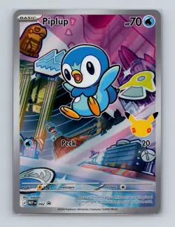 Piplup 042 2026 Pokemon Mega Evolutions Partner 1 Black Star Promo Card NM+ a - Image 1