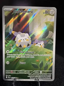 Togedemaru Full Art 104/94 2025 Pokemon Phantasmal Flames ILLUSTRATION RARE Holo - Image 1