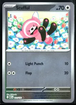 2025 Mega Evolution Series - Mega Evolution Stufful #111 Reverse Holo Pokemon - Image 1