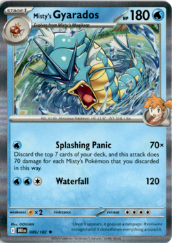 Destined Rivals - Misty's Gyarados - 049/182 - Holo Rare - English Pokemon - Image 1