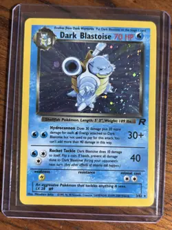 Dark Blastoise Team Rocket 03/82 Holo Rare Unlimited Pokemon TCG - Image 1