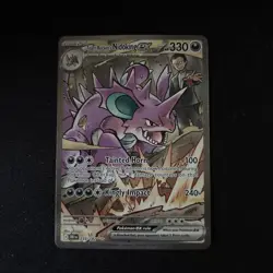 Pokemon Team Rocket's Nidoking ex 233/182 Sv10 Destined Rivals SIR LP - Image 1