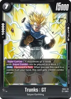 Trunks : GT - FB09-110 UC Dragon Ball Super Card - Image 1