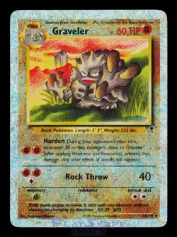 Pokemon Card Graveler 44/110 Legendary Collection Reverse Holo Vintage MP - Image 1