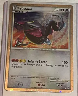 Pokemon TCG SHINY Rayquaza 2011 Pokemon Call of Legends Holo Rare SL10 NM - Image 2