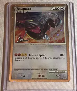 Pokemon TCG SHINY Rayquaza 2011 Pokemon Call of Legends Holo Rare SL10 NM - Image 3