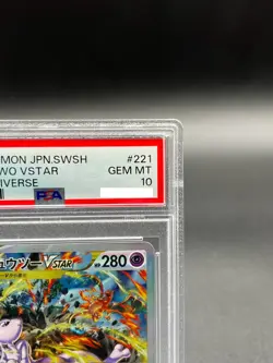 PSA 10 Mewtwo VSTAR SAR 221/172 S12a VSTAR Universe Pokemon Card Japanese 2022 - Image 3