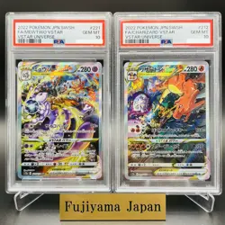 PSA 10 Charizard 212/172 Mewtwo 221/172 SAR VSTAR Universe Pokemon Card Japanese - Image 1