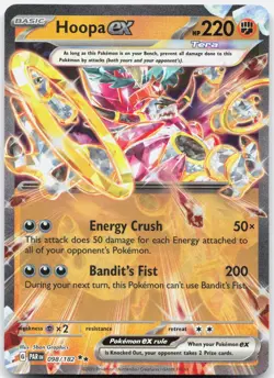 Hoopa ex 098/182 Double Rare Paradox Rift Pokemon Near Mint - Image 1