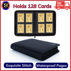 Toploader Binder 4 Pocket Top Loader Binder Holds 128 Cards Trading Card Binder - Image 1