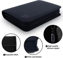 Toploader Binder 4 Pocket Top Loader Binder Holds 128 Cards Trading Card Binder - Image 3