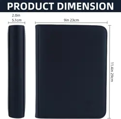 Toploader Binder 4 Pocket Top Loader Binder Holds 128 Cards Trading Card Binder - Image 4