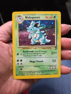 Nidoqueen 12/130 Holo - 2nd Edition Base Set 2 Pokemon Card - LP - Image 3