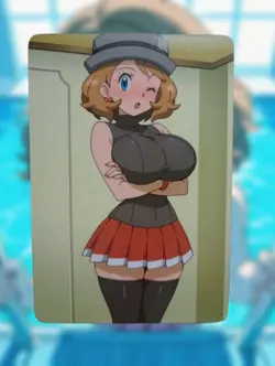 Serena Pokemon Anime Waifu Sexy Goddess Doujin Lewd Hentai Card - Image 1