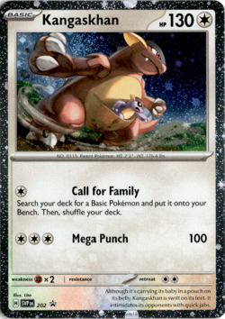 SWIRL! Kangaskhan 202 SVP Promo Cosmos Holo Destined Rivals Pokemon Black Star - Image 3