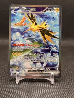 Zapdos EX 202/165 Pokemon TCG SV 151 Special Illustration Rare Card - Image 1