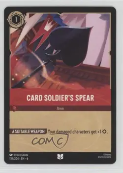 2024 Disney Lorcana - Azurite Sea 6 Card Soldier's Spear #134 - Image 1